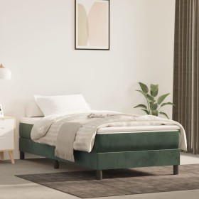 Dark green velvet pocket spring mattress 100x200x20 cm by vidaXL, Mattresses - Ref: Foro24-347751, Price: 153,99 €, Discount: %