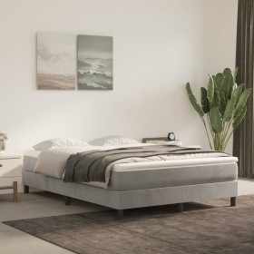 Light gray velvet pocket spring mattress 140x190x20cm by vidaXL, Mattresses - Ref: Foro24-347788, Price: 218,34 €, Discount: %