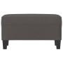 Banco de cuero sintético gris 70x35x41 cm de vidaXL, Bancos - Ref: Foro24-349442, Precio: 53,55 €, Descuento: %