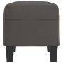 Banco de cuero sintético gris 70x35x41 cm de vidaXL, Bancos - Ref: Foro24-349442, Precio: 53,55 €, Descuento: %