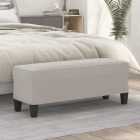 Light gray microfiber fabric bench 100x35x41 cm by vidaXL, Banks - Ref: Foro24-349466, Price: 61,21 €, Discount: %