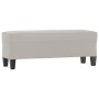 Light gray microfiber fabric bench 100x35x41 cm by vidaXL, Banks - Ref: Foro24-349466, Price: 61,21 €, Discount: %