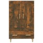 Aparador de madera contrachapada roble ahumado 70x31x115 cm de vidaXL, Aparadores - Ref: Foro24-817483, Precio: 75,01 €, Desc...