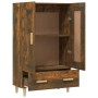 Aparador de madera contrachapada roble ahumado 70x31x115 cm de vidaXL, Aparadores - Ref: Foro24-817483, Precio: 75,01 €, Desc...