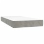 Colchón de muelles ensacados terciopelo gris claro 90x200x20 cm de vidaXL, Colchones - Ref: Foro24-347728, Precio: 135,99 €, ...