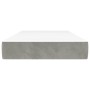 Light gray velvet pocket spring mattress 90x200x20 cm by vidaXL, Mattresses - Ref: Foro24-347728, Price: 136,09 €, Discount: %