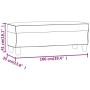 Banco de cuero sintético marrón 100x35x41 cm de vidaXL, Bancos - Ref: Foro24-349461, Precio: 52,07 €, Descuento: %