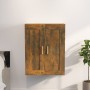 Wandschrank aus Holzwerkstoff, geräucherte Eiche, 69,5 x 32,5 x 90 cm von vidaXL, Regale und Regale - Ref: Foro24-817393, Pre...