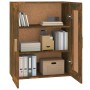 Wandschrank aus Holzwerkstoff, geräucherte Eiche, 69,5 x 32,5 x 90 cm von vidaXL, Regale und Regale - Ref: Foro24-817393, Pre...