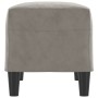 Banco de terciopelo gris claro 70x35x41 cm de vidaXL, Bancos - Ref: Foro24-349397, Precio: 43,61 €, Descuento: %