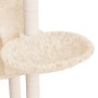 Rascador para gatos con postes de sisal crema 108,5 cm de vidaXL, Mobiliario para gatos - Ref: Foro24-171597, Precio: 58,60 €...