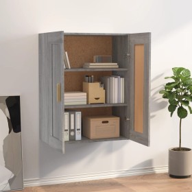 Sonoma gray engineered wood wall cabinet 69.5x32.5x90 cm by vidaXL, Shelves and shelves - Ref: Foro24-817394, Price: 63,45 €,...