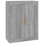 Armario de pared madera ingeniería gris Sonoma 69,5x32,5x90 cm de vidaXL, Estantes y estanterías - Ref: Foro24-817394, Precio...