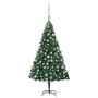 Árbol de Navidad preiluminado con luces y bolas verde 150 cm de vidaXL, Arboles de navidad - Ref: Foro24-3077621, Precio: 80,...