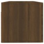 Armario pared madera contrachapada marrón roble 100x36,5x35 cm de vidaXL, Taquillas y armarios de almacenamiento - Ref: Foro2...