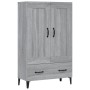 Aparador alto de madera contrachapada gris Sonoma 70x31x115 cm de vidaXL, Aparadores - Ref: Foro24-817487, Precio: 114,02 €, ...