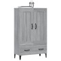 Aparador alto de madera contrachapada gris Sonoma 70x31x115 cm de vidaXL, Aparadores - Ref: Foro24-817487, Precio: 114,02 €, ...