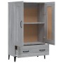 Aparador alto de madera contrachapada gris Sonoma 70x31x115 cm de vidaXL, Aparadores - Ref: Foro24-817487, Precio: 114,02 €, ...