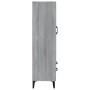 Aparador alto de madera contrachapada gris Sonoma 70x31x115 cm de vidaXL, Aparadores - Ref: Foro24-817487, Precio: 114,02 €, ...