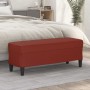 Red wine red synthetic leather bench 100x35x41 cm by vidaXL, Banks - Ref: Foro24-349419, Price: 60,60 €, Discount: %