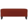 Banco de cuero sintético rojo vino tinto 100x35x41 cm de vidaXL, Bancos - Ref: Foro24-349419, Precio: 60,60 €, Descuento: %