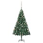 Árbol de Navidad preiluminado con luces y bolas verde 180 cm de vidaXL, Arboles de navidad - Ref: Foro24-3077622, Precio: 85,...