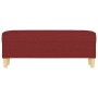 Banco de tela rojo vino tinto 100x35x41 cm de vidaXL, Bancos - Ref: Foro24-349381, Precio: 65,26 €, Descuento: %