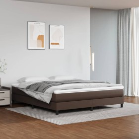 Brown synthetic leather pocket spring mattress 160x200x20 cm by vidaXL, Mattresses - Ref: Foro24-347825, Price: 237,99 €, Dis...