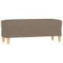 Banco de tela gris taupe 100x35x41 cm de vidaXL, Bancos - Ref: Foro24-349382, Precio: 61,35 €, Descuento: %