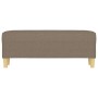 Banco de tela gris taupe 100x35x41 cm de vidaXL, Bancos - Ref: Foro24-349382, Precio: 61,35 €, Descuento: %