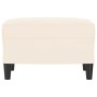 Banco de terciopelo color crema 70x35x41 cm de vidaXL, Bancos - Ref: Foro24-349405, Precio: 57,17 €, Descuento: %