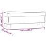 Beige microfiber fabric bench 100x35x41 cm by vidaXL, Banks - Ref: Foro24-349470, Price: 59,46 €, Discount: %