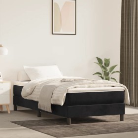 Black velvet pocket spring mattress 100x200x20 cm by vidaXL, Mattresses - Ref: Foro24-347750, Price: 153,99 €, Discount: %