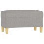 Light gray fabric bench 70x35x41 cm by vidaXL, Banks - Ref: Foro24-349367, Price: 55,74 €, Discount: %