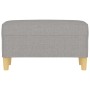 Light gray fabric bench 70x35x41 cm by vidaXL, Banks - Ref: Foro24-349367, Price: 55,74 €, Discount: %