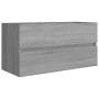 Mueble de lavabo madera contrachapada gris Sonoma 90x38,5x45cm de vidaXL, Muebles de baño - Ref: Foro24-815655, Precio: 60,99...