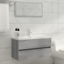 Mueble de lavabo madera contrachapada gris Sonoma 90x38,5x45cm de vidaXL, Muebles de baño - Ref: Foro24-815655, Precio: 60,99...