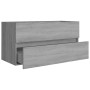 Sonoma gray plywood washbasin cabinet 90x38.5x45cm by vidaXL, Bathroom furniture - Ref: Foro24-815655, Price: 50,83 €, Discou...