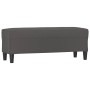 Gray synthetic leather bench 100x35x41 cm by vidaXL, Banks - Ref: Foro24-349418, Price: 59,07 €, Discount: %