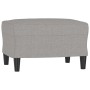 Light gray fabric footstool 60x50x41 cm by vidaXL, Ottomans - Ref: Foro24-349279, Price: 63,03 €, Discount: %