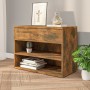 Smoked oak plywood shoe bench 60x30x45 cm by vidaXL, Shoe racks and shoe organizers - Ref: Foro24-816050, Price: 40,99 €, Dis...