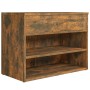 Smoked oak plywood shoe bench 60x30x45 cm by vidaXL, Shoe racks and shoe organizers - Ref: Foro24-816050, Price: 40,99 €, Dis...