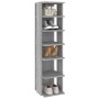 Sonoma gray plywood shoe rack cabinet 27.5x27x102 cm by vidaXL, Shoe racks and shoe organizers - Ref: Foro24-815974, Price: 4...