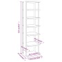 Sonoma gray plywood shoe rack cabinet 27.5x27x102 cm by vidaXL, Shoe racks and shoe organizers - Ref: Foro24-815974, Price: 4...