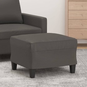 Gray synthetic leather footstool 60x50x41 cm by vidaXL, Ottomans - Ref: Foro24-349338, Price: 60,99 €, Discount: %