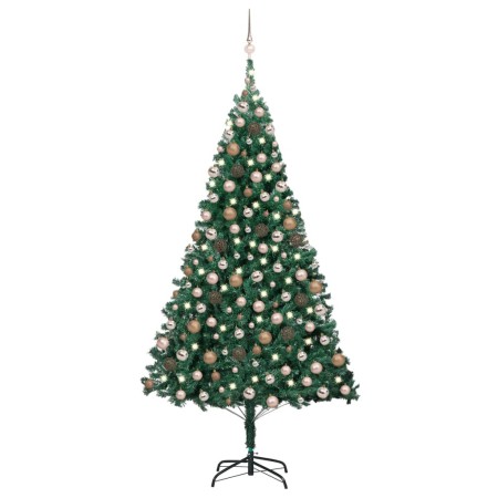 Pre-lit Christmas tree with lights and green balls 210 cm by vidaXL, Christmas trees - Ref: Foro24-3077623, Price: 131,74 €, ...