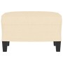 Cream fabric footrest 60x50x41 cm by vidaXL, Ottomans - Ref: Foro24-349329, Price: 61,99 €, Discount: %