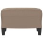 Footrest in gray taupe microfiber fabric 60x50x41 cm by vidaXL, Ottomans - Ref: Foro24-349341, Price: 62,01 €, Discount: %