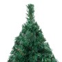 Beleuchteter Weihnachtsbaum mit Lichtern und grünen Kugeln 210 cm von vidaXL, Weihnachtsbäume - Ref: Foro24-3077623, Preis: 1...