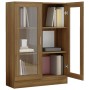 Eiche braun Sperrholz Vitrine 82,5x30,5x115 cm von vidaXL, Bücherregale und Regale - Ref: Foro24-815620, Preis: 94,56 €, Raba...